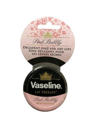 Vaseline Tratamiento Labial Rosado Burbujeante, empaque elegante para bolso y uso diario.
