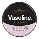 Vaseline Tratamiento Labial Rosado Burbujeante en tarro, hidrata labios de forma intensa y duradera.
