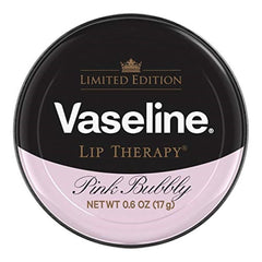 Vaseline Tratamiento Labial Rosado Burbujeante en tarro, hidrata labios de forma intensa y duradera.
