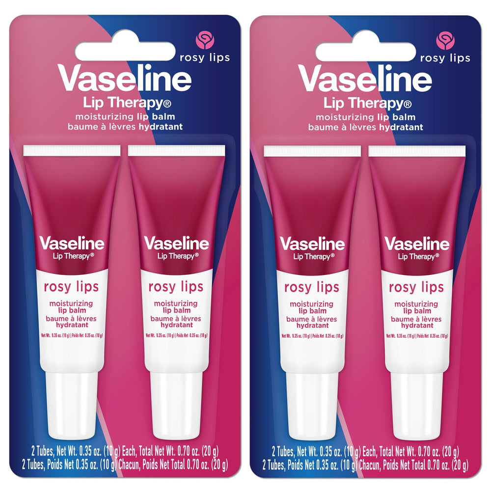 Bálsamo labial Vaseline Rosado en tubo doble para hidratación duradera