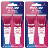 Bálsamo labial Vaseline Rosado en tubo doble para hidratación duradera