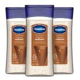 Vaseline Cocoa Radiant botella muestra hidratación suave y brillo natural para la piel