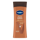 Vaseline Cocoa Radiant botella de loción para hidratación suave de piel seca