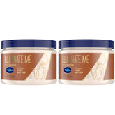 Vaseline Illuminate Me whipped body butter jar closeup showing creamy texture for radiant skin