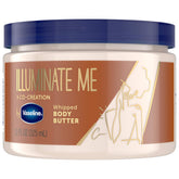 Vaseline Ilumina Me crema corporal batida, hidratación profunda para piel seca.