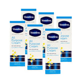 Vaseline Intensive Care All Purpose Cream packaging with six tubes for everyday hydration.