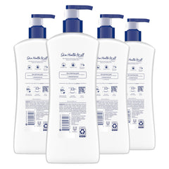 Textura cremosa de Vaseline Intensive Care, se absorbe rápido.
