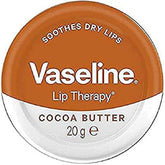 Vaseline Lip Therapy envase de 20 g, hidrata labios secos con brillo natural.
