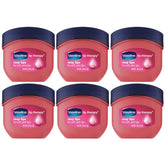 Vaseline Lip Therapy Rosy Lips mini botes, hidratación diaria para labios secos.
