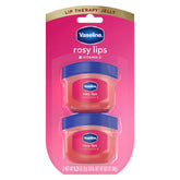 Vaseline Lip Therapy Rosy Lips Mini packaging shown for on-the-go moisture.