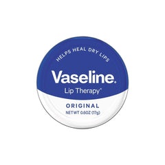 Vaseline Therapy Bálsamo Labial en lata original, pack de 3, hidratación suave para labios