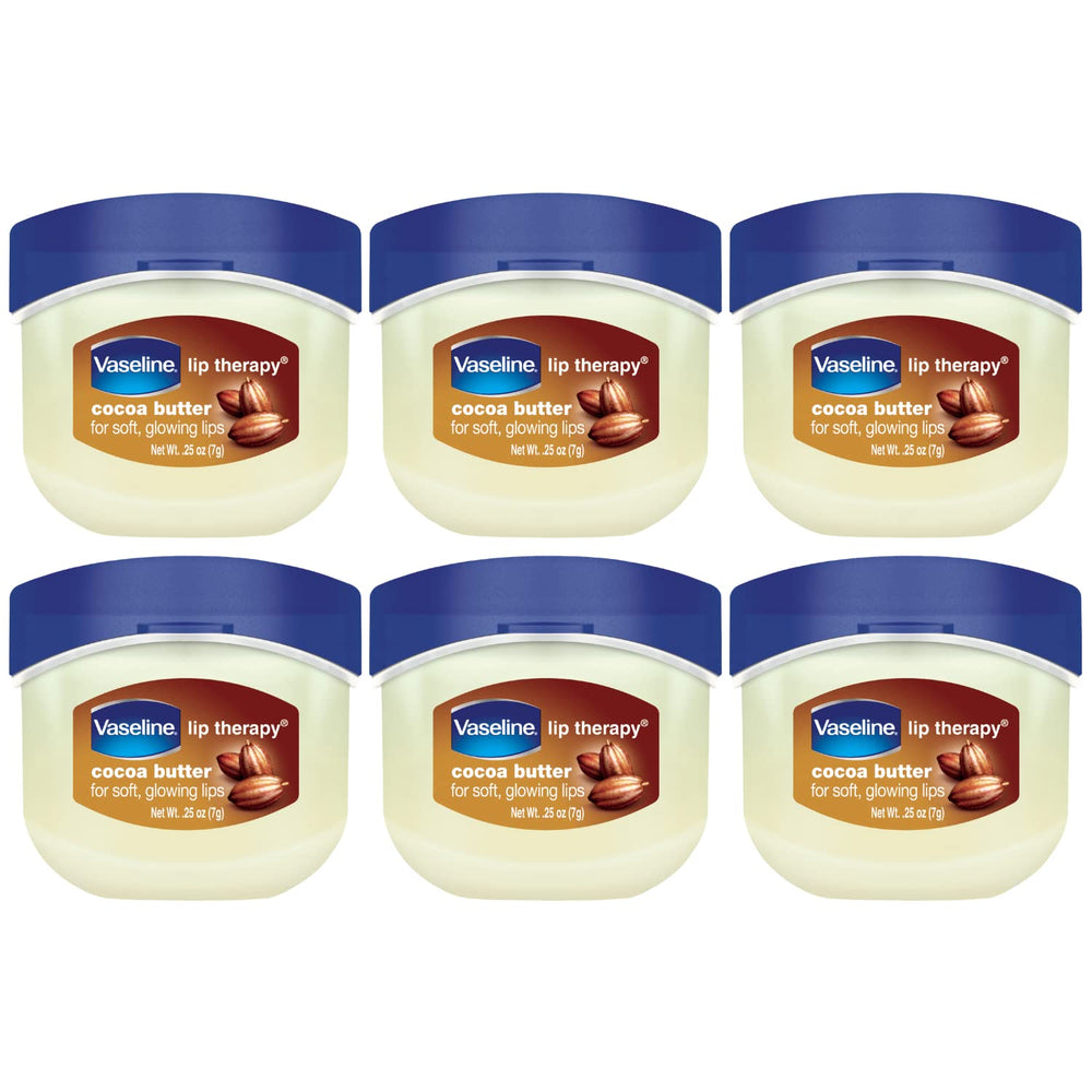 Bálsamo labial Vaseline terapia cacao manteca, conjunto mini para hidratación diaria.