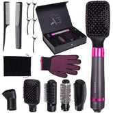 VASONNI 5 in 1 hair dryer brush front view for quick drying and smooth styling.
