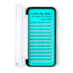 VAVALASH bottom lashes spikes B curl 5-7mm in a 12-row tray for natural lower definition.