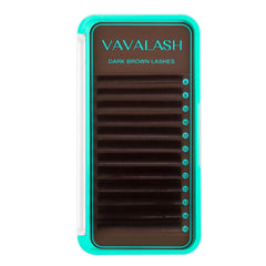 VAVALASH dark brown lashes with 0.03 thickness and CC curl for a lightweight natural look.