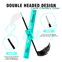 VAVALASH double-ended spiral brush enables smooth, precise application.