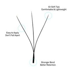 VAVALASH W-shaped 3D premade fans in 12-15mm range for bold volume.