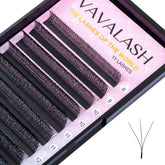 VAVALASH W-shaped 3D premade fan close-up for faster, consistent volume lashes.