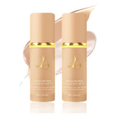 VBEYD Foundation 4-in-1 bottle pour showing smooth texture for quick application