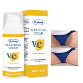 Vcetree Skin Bleaching Cream bottle front, gentle formula for sensitive intimate areas.