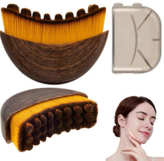 VDDO Lymphatic Contour Face Brush with ergonomic handle for precise facial massage.