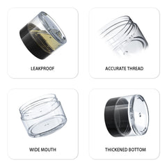 VEAIDE travel containers lid white highlights airtight closure for creams
