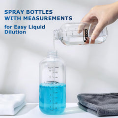 Veco 4-pack shows clear measurement marks for precise dilution and mixing.