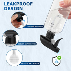 Veco foldable funnel attached for quick spill-free filling