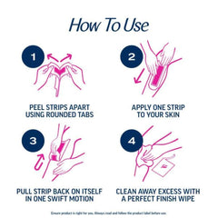Veet shea butter acai fragrance wax strips provide gentle scent and comfort.
