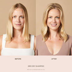 VEGAMOUR GRO Dry Shampoo travel spray used for even root application