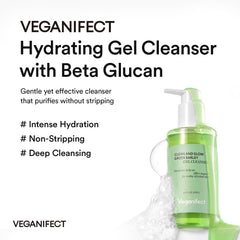 Beta Glucan de VEGANIFECT ofrece hidratación prolongada tras la limpieza.