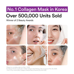 VEGANIFECT Mascarilla de colágeno wrap ofrece absorción rápida para piel suave.