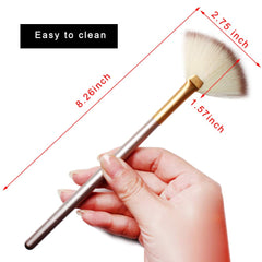 Veibeau brush with coated handle is easy to clean after use.