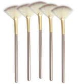 Veibeau Slim Soft Facial Fan Brush Pack of 5 for precise makeup and mask application.
