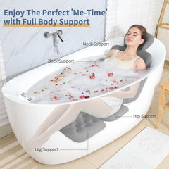 VEILS Bath Cushion shows anti-slip suction cups for safe tub placement