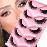Veleasha Cat Eye Lashes packaging shows premium faux mink feel and bold eye framing