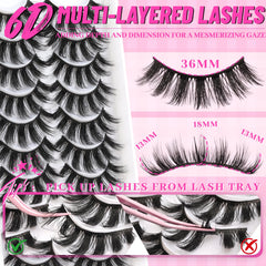 Veleasha Lashes 10-pair multipack for versatile daily looks