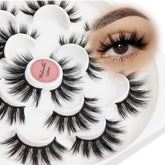 Veleasha Lashes 5D fluffy design for natural-looking volume.