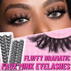 Veleasha Lashes 10 pairs pack offers value and versatility.