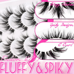 Veleasha Spiky02 lashes featuring laser-tipped spikes for dramatic volume
