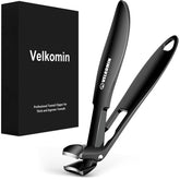 Velkomin Toenail Clippers long-handle-angled-head improves control for thick nails.
