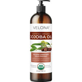 Velona aceite de jojoba, botella con dispensador, hidratación diaria para piel seca