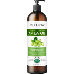 Velona Amla Oil en botella de 8 oz para hidratación capilar
