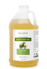 Velona Avocado Oil 64 oz bottle for skin and hair care, fragrance-free