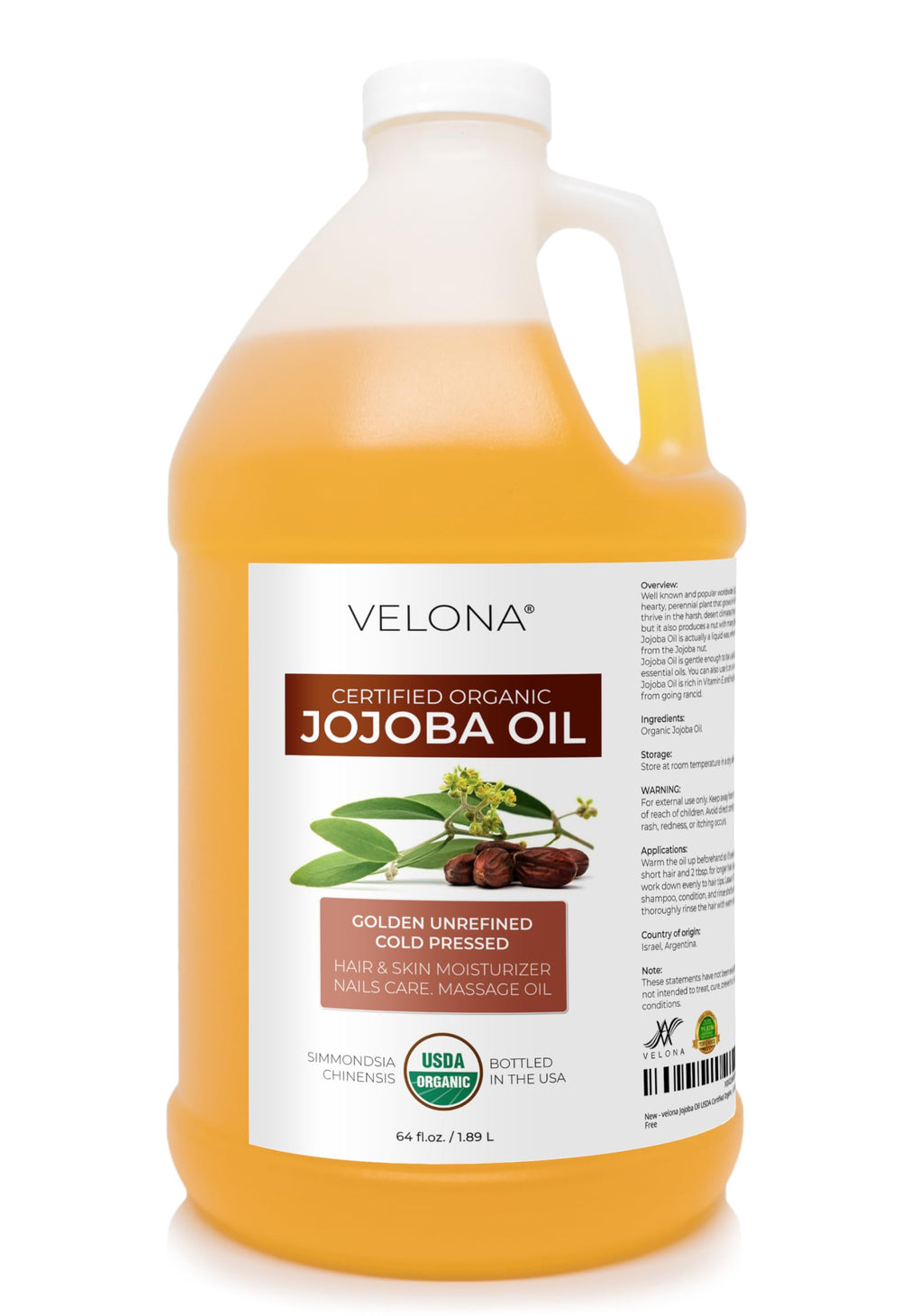Velona Jojoba Oil bottle on a vanity providing everyday hydration.