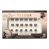 Velour Self-Stick Lash Clusters outer-to-inner placement for natural lift.