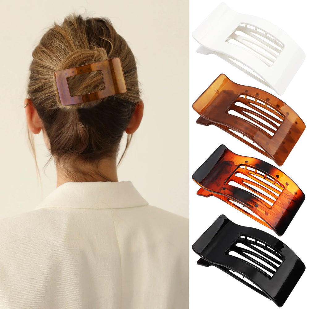 VELSCRUN flat hair clip amber provides secure all-day hold for daily styling.