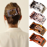 VELSCRUN flat hair clip with square design for versatile daily styling