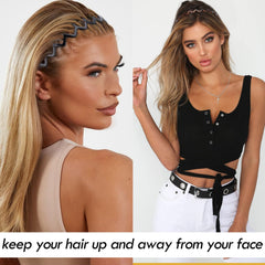 VELSCRUN Glasses-friendly headband in brown keeps hair away on the go