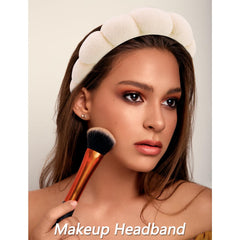 VELSCRUN headband lazo superior, detalle elegante para cualquier sesión de skincare